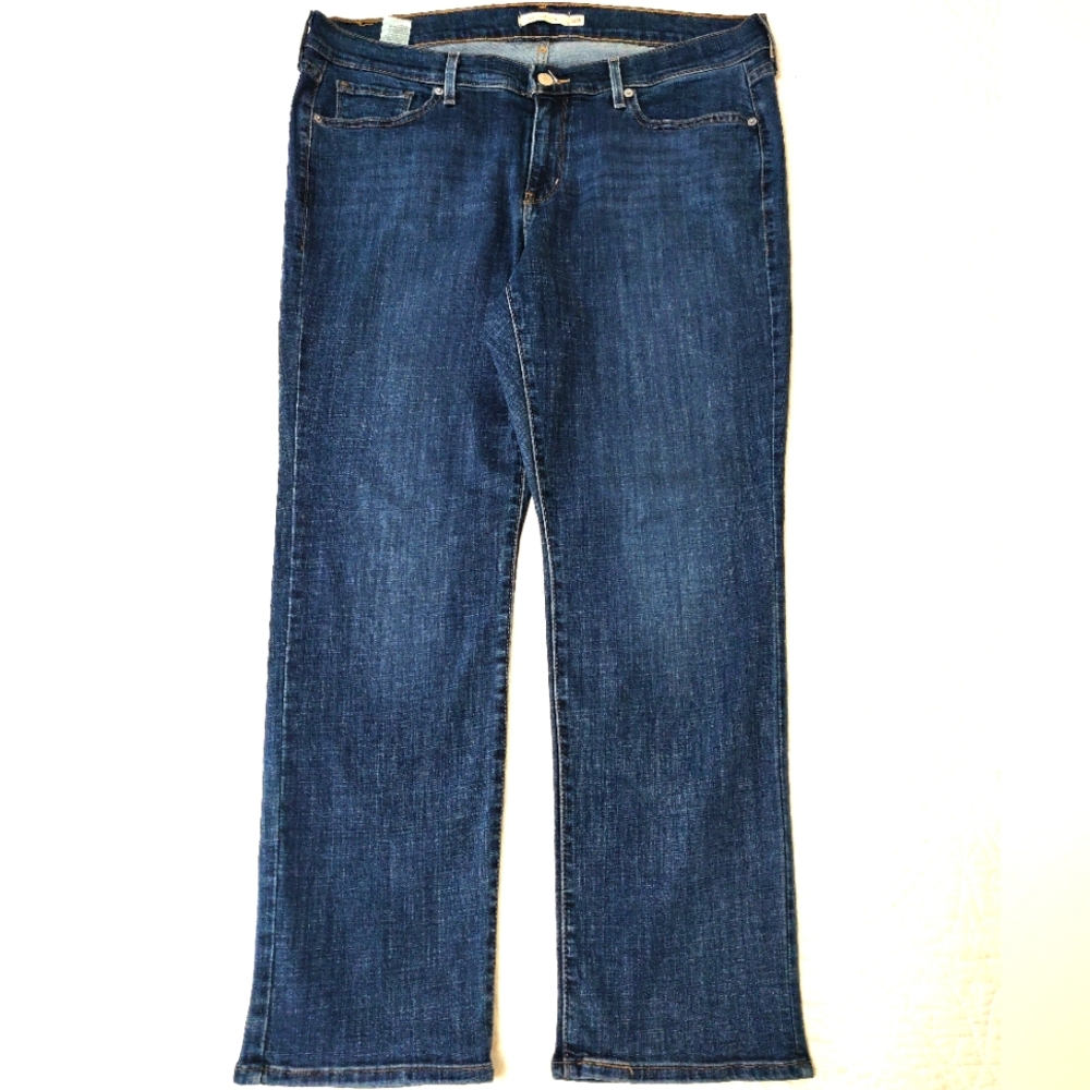 Levi's classic straight jeans.